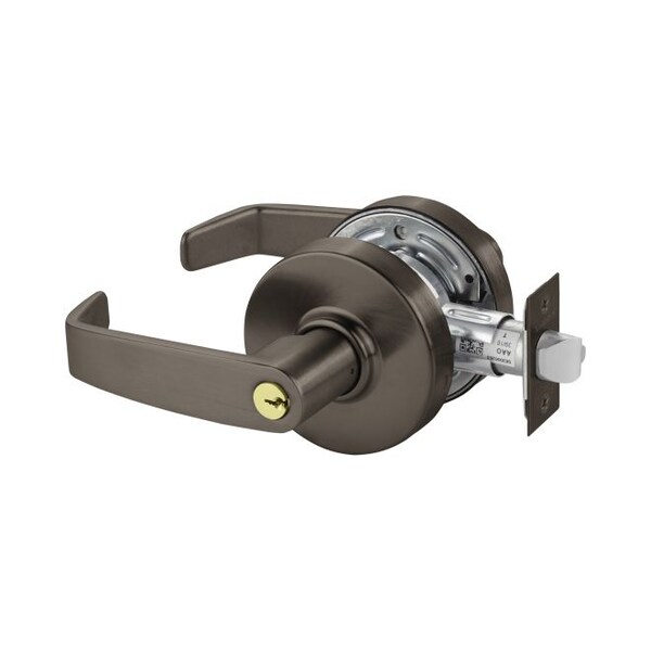 Sargent Classroom Cylindrical Lock Grade 2 with L Lever and L Rose and ASA Strike and LA Keyway Oil Rubbed B 287G37LL10B - main